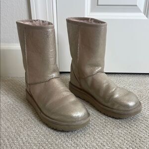 Ugg Metallic Pink Boots